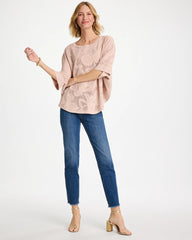 Kailua Indigo Girlfriend Slim Frayed Ankle Jeans