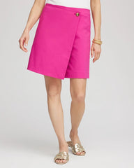 Crushed Berries Brigitte™ Pull-On Asymmetrical Wrap Skort