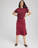 Russet Red Zenergy® UPF Bungee-Hem Pull-On Skirt