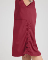 Russet Red Zenergy® UPF Bungee-Hem Pull-On Skirt