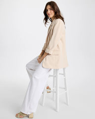 Pale Sand Boyfriend Crepe Blazer