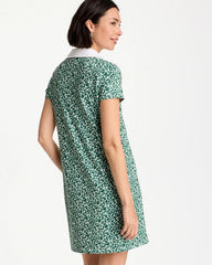 Water Lily Green Zenergy® UPF Paint Contrast Dress