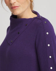 Purple Elixir Zenergy® Luxe Envelope Neck Sweater
