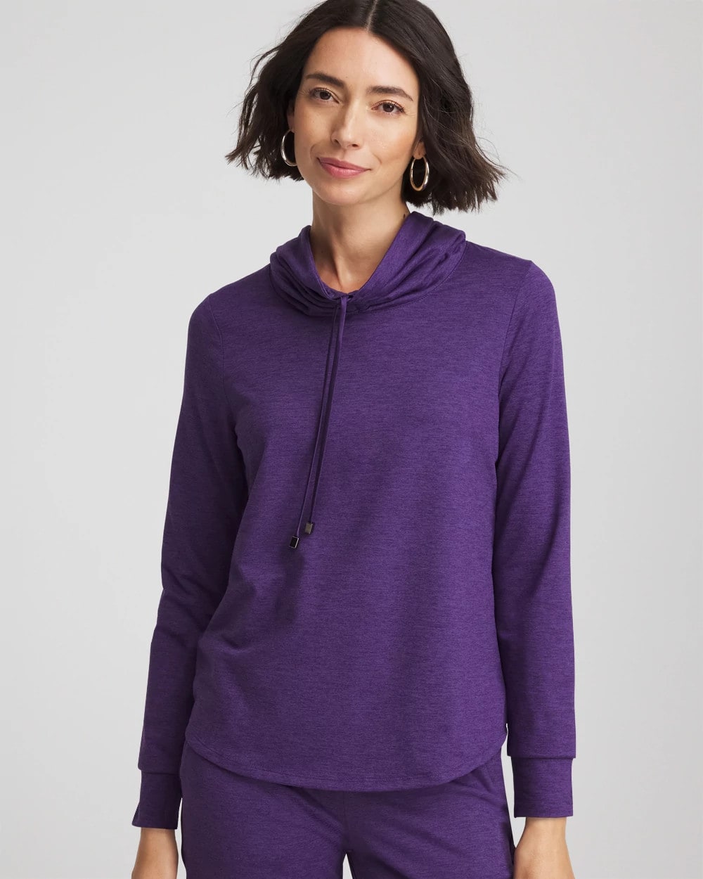 Purple Elixir Zenergy® Cloud Cowlneck Top