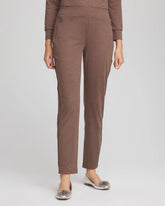 Walnut Zenergy® Cloud Satin Trim Pants