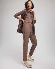 Walnut Zenergy® Cloud Satin Trim Pants