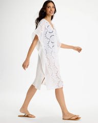Alabaster Woven Long Swim Cover-Up