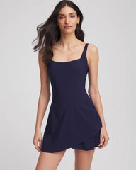 Navy Gottex Tutti Frutti Wrap Swim Dress