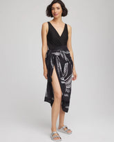 Black/Multi Magicsuit® Hearts of Palm Pareo