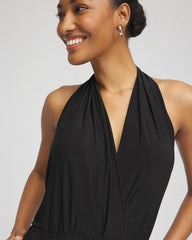 Black Magicsuit Surplice Neck Jumpsuit