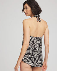 Black/Multi Miraclesuit® Hearts of Palm Tankini