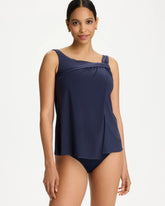 Midnight Rock Solid Atria Tankini