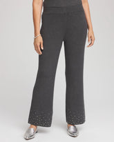 Graphite Gray Travelers™ Embellished Straight-Leg Pants