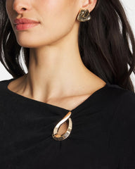 Travelers Black Travelers™ Hardware 3/4 Sleeve Tunic