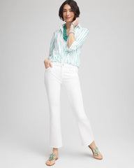 Seaspray No Iron™ Sateen Bubble Print Shirt