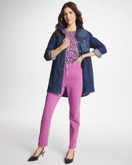 Violet Shadow Girlfriend Slim Ankle Jeans