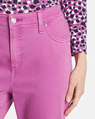 Violet Shadow Girlfriend Slim Ankle Jeans