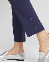 Passport Blue Brigitte™ Pull-On Slim Rivet Ankle Pants