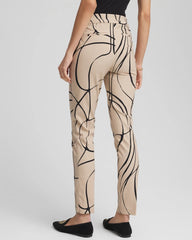 Champagne Fizz Brigitte™ Golden Leaf Slim Ankle Pants