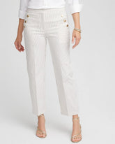 Ecru Emme Striped Sailor Straight Crops