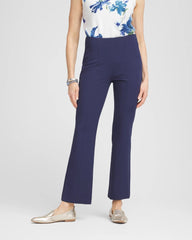 Passport Blue Lightweight Juliet Kick Flare Pants
