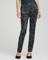 Black Brinkly Blur Juliet Slim Ankle Pants