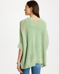 Avocado Artistry Avocado Artistry Open Knit Poncho