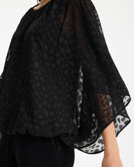 Travelers Black Travelers™ Bubble Hem Top