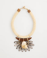 Neutral Chico's x Romi Marina Pendant Bib Necklace