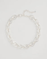 Silver Mariner Silvertone Link Necklace