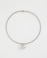 Silver Silver Bead Collar Necklace