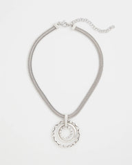 Silver Silver Short Pendant Necklace
