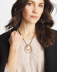 Pearl Pearl and Gold Pendant