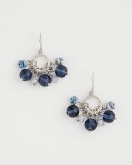 Blue Sodalite Siren Cluster Earrings