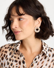 Neutral Embellished Neutral Stud Earrings