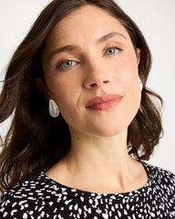 Silver Silvertone Stud Clip-On Earrings