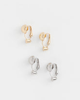 Mixed Metals Clip Earring Converters