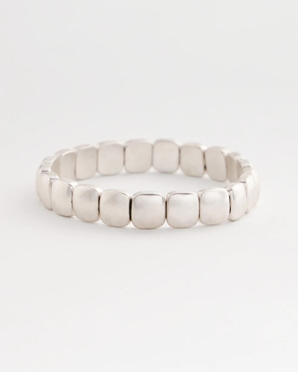 Silver Silvertone Stretch Bracelet