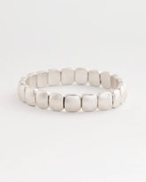 Silver Silvertone Stretch Bracelet