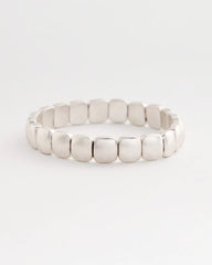 Silver Silvertone Stretch Bracelet