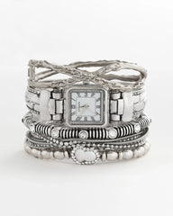 Silver Chico's Originals Vintage Silver Cuff Watch