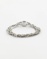 Silver Silvertone Multistrand Bracelet