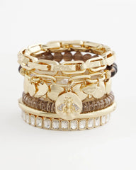 Neutral Neutral Fireball Stretch Bracelet