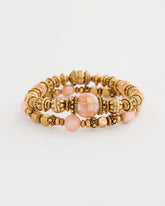 Coral Stretch Bracelet Set of Two