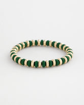 Green Green Gold Slice Stretch Bracelet