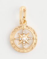 Gold Compass Charm