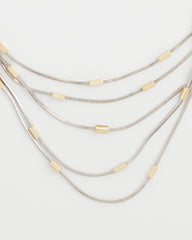 Mixed Metals Mixed Metal Multi-Strand Necklace