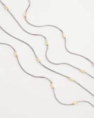 Mixed Metals Mixed Metal Double Strand Necklace