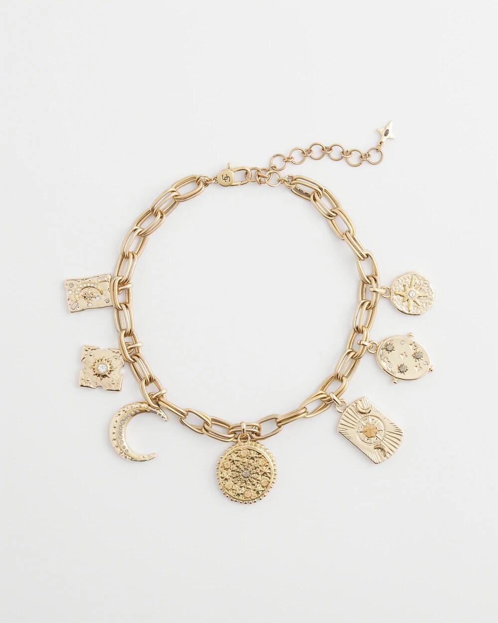 Gold Gold Celestial Charm Necklace