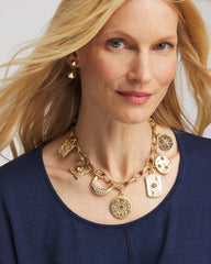Gold Gold Celestial Charm Necklace